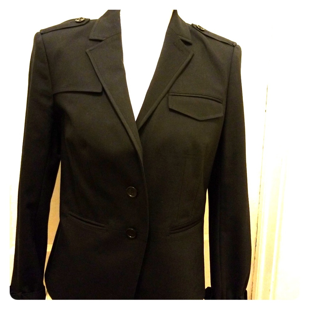 ANN TAYLOR NAVY BLAZER ,SZ 6